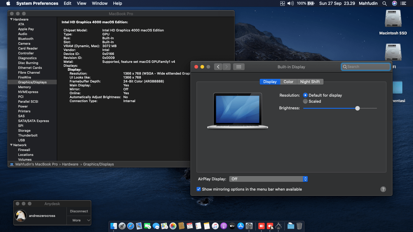 Toshiba Satellite C40 A [IvyBridge   Intel HD 4000] 4